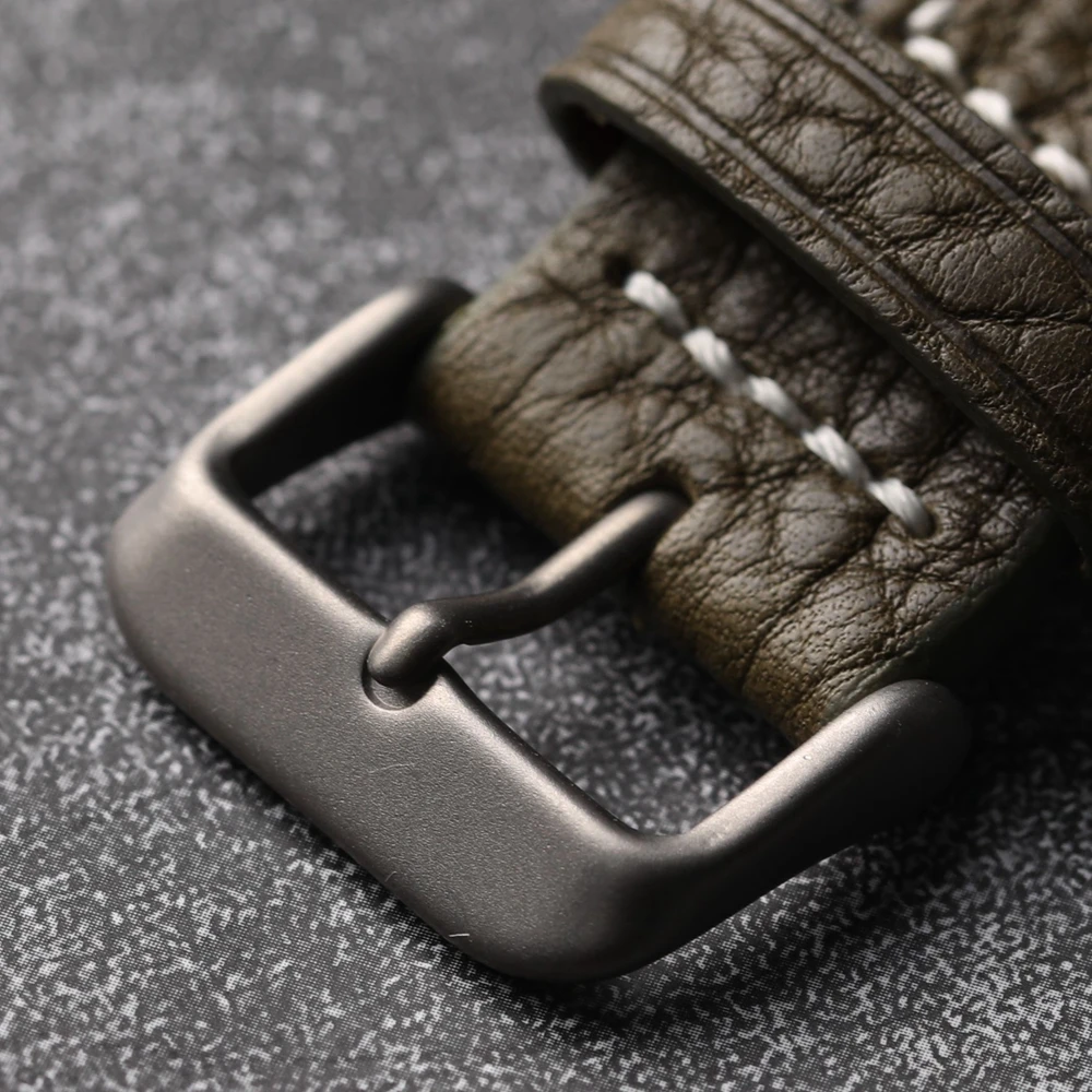 High-grade titanium alloy retro leather strap buckle, 18MM 20MM small hole metal buckle, watch accessories buckle