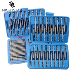 75mm Extra Lange 1/4 Inch Magnetische Schroevendraaier Bit Set Torx Star Hex Spline Schroevendraaier Bits Kit voor Thuis reparatie