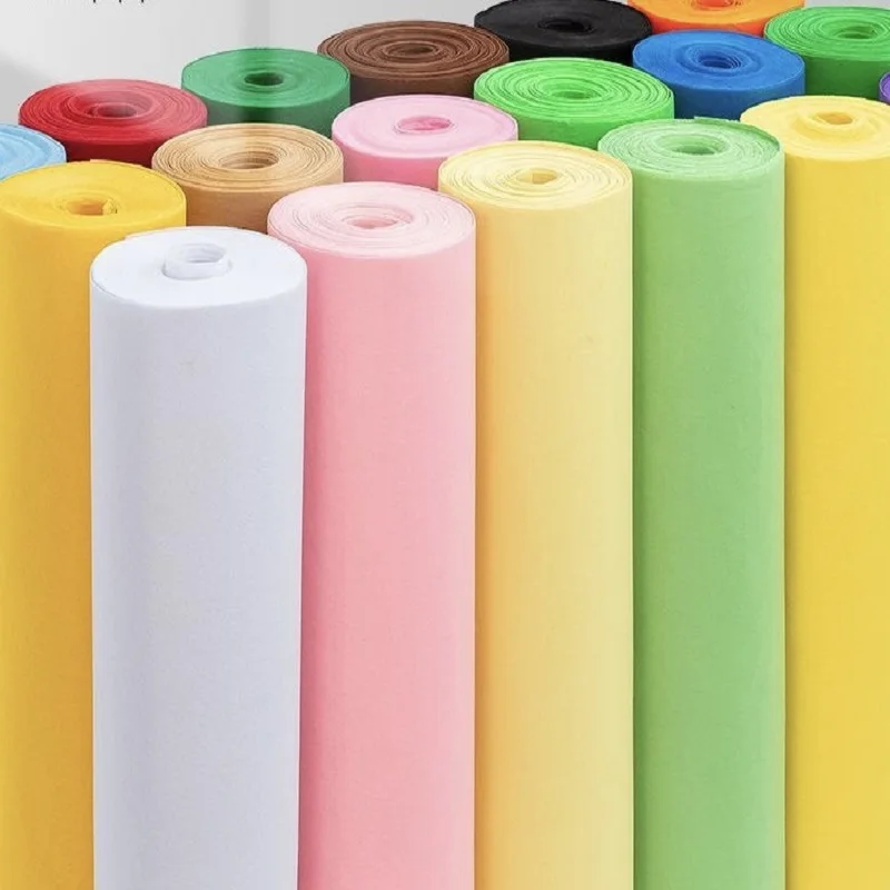 1mm 1/2/3M Large Soft Felt Fabric Non-woven Felt Fabric Sheet DIY Sewing Dolls Crafts Multiple Color Available For Customization