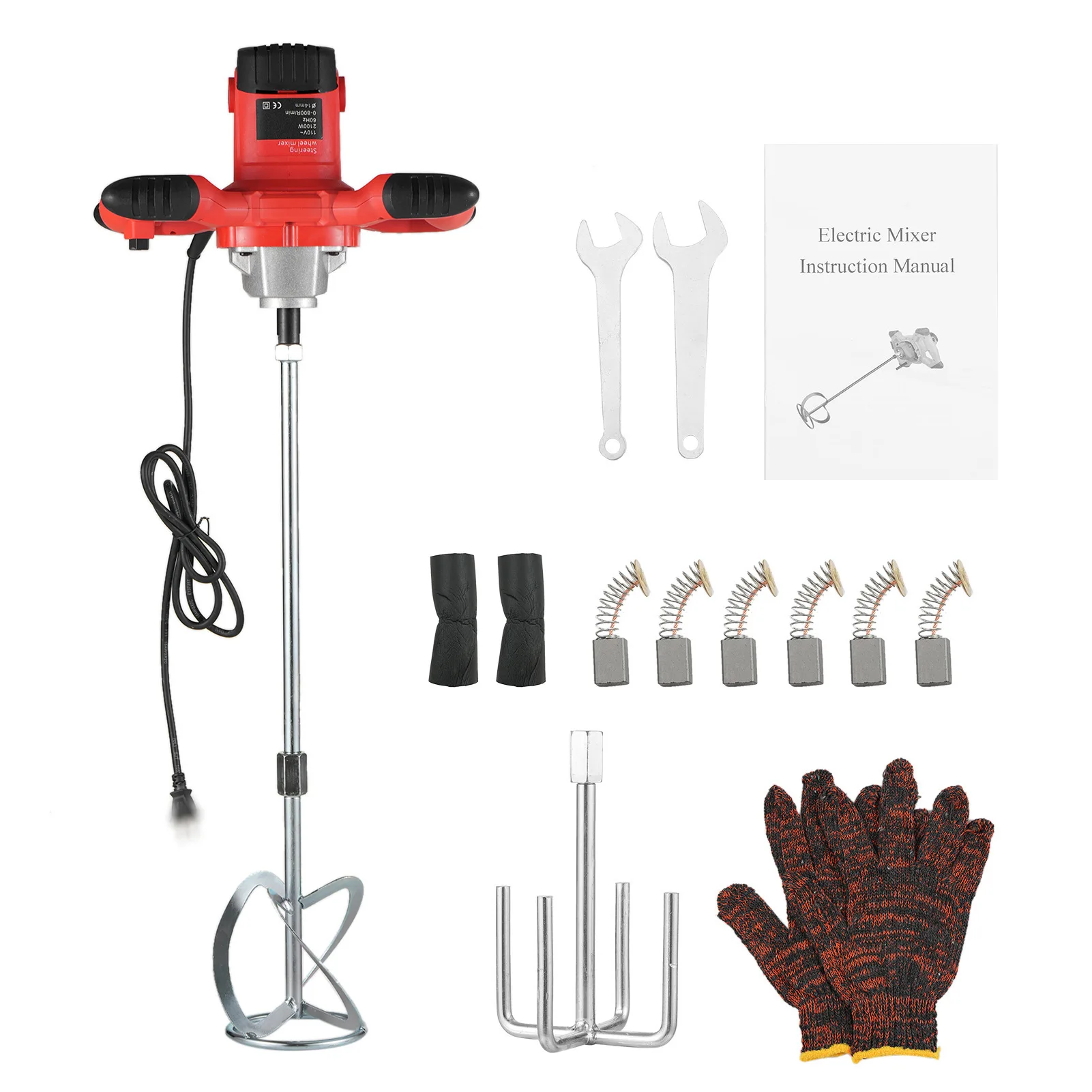 European and American 110v industrial electric mixer paint cement putty powder paint feed steering wheel mixer