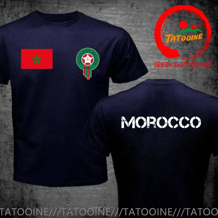 Mens Teeshirt Kingdom of Morocco Shirt Retro Moroccan Pride Gfit Tshirt Men Women Casual Cotton Unisex Summer Children Size Tops