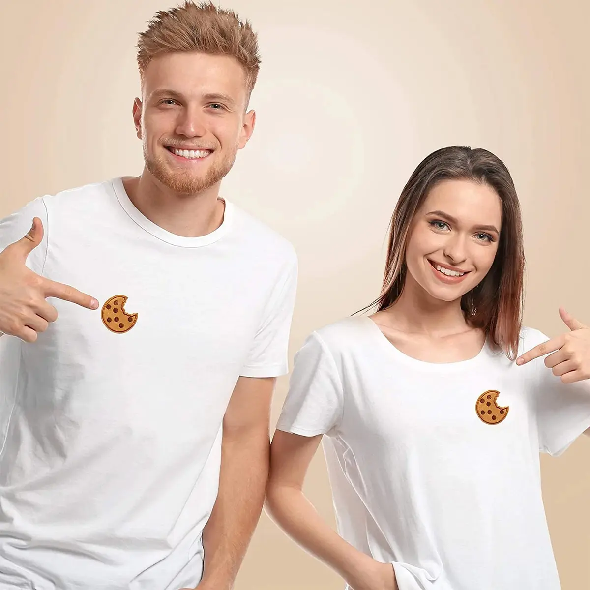 

Патч для утюга, 20 бисквитов, вышитый тканевый стикер для печенья, декоративный патч для печенья, вышитая этикетка с утюгом, вышитый бисквит