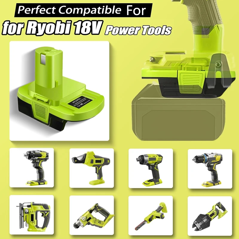 Batterijadapter voor Makita naar voor Ryobi 18V Power Tool Batterijadapter Converteren voor Makita18V Batterij naar voor Ryobi 18V Power Tool