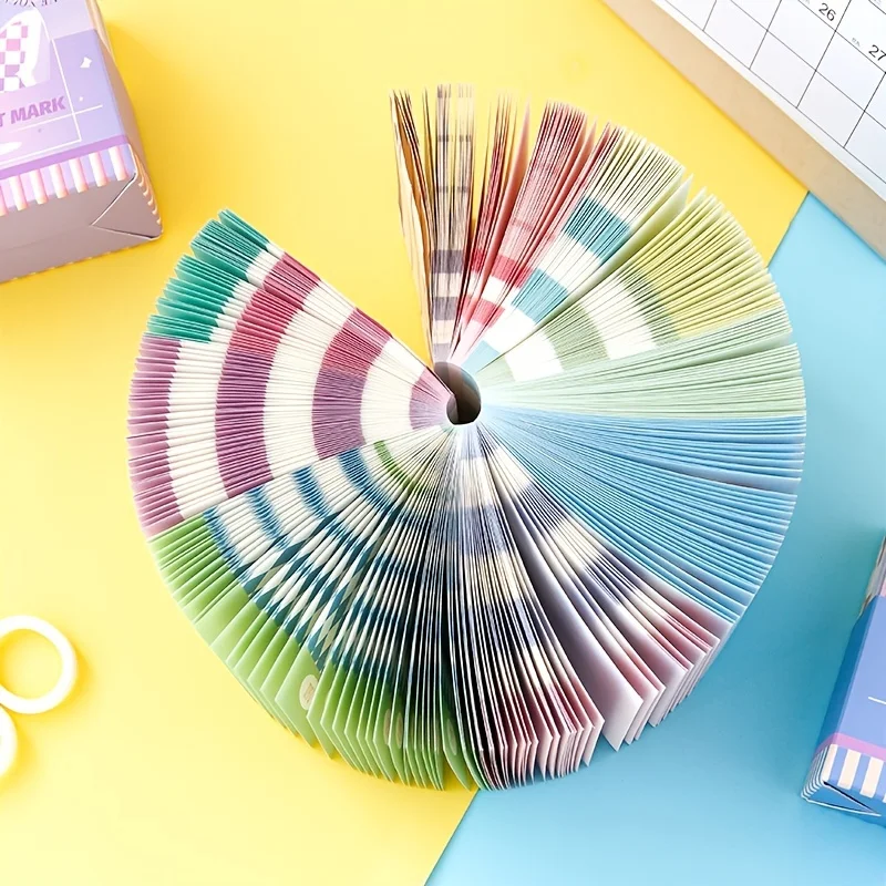 400 Sheets Non-Sticky Notes Grid Message Notes Schedule Reminders DIY Collage Material