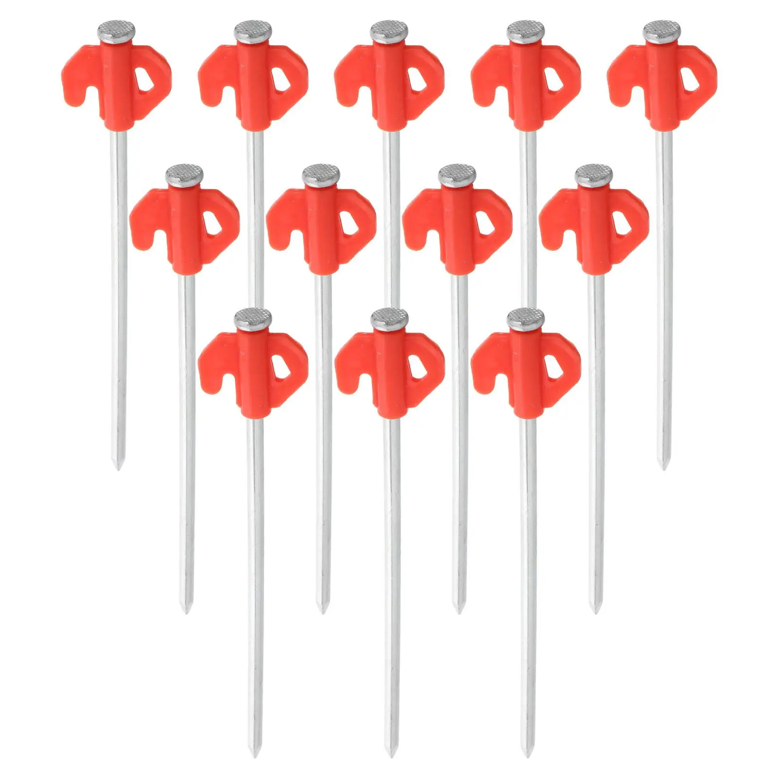 

20pcs Tent Pegs Nails Ground Stakes Heavy Duty Metal Portable Camping Set for Lawn Yard Tarp Canopy Windproof Iron