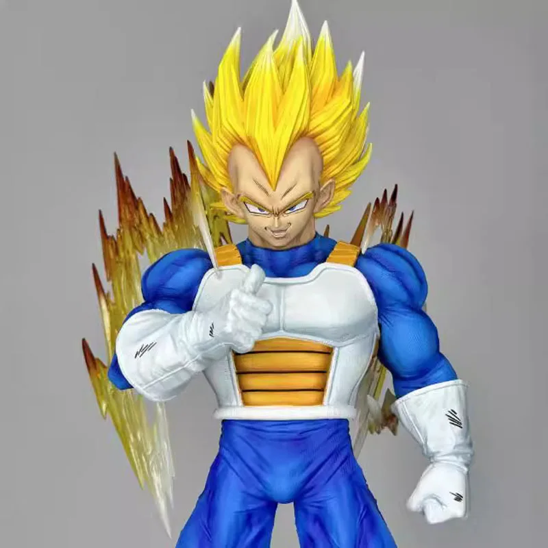 32CM Dragon Ball Gk Anime Super Vegeta Self Destruct Demonizing Special Effects Action Figures Model Collectible Toy Gifts