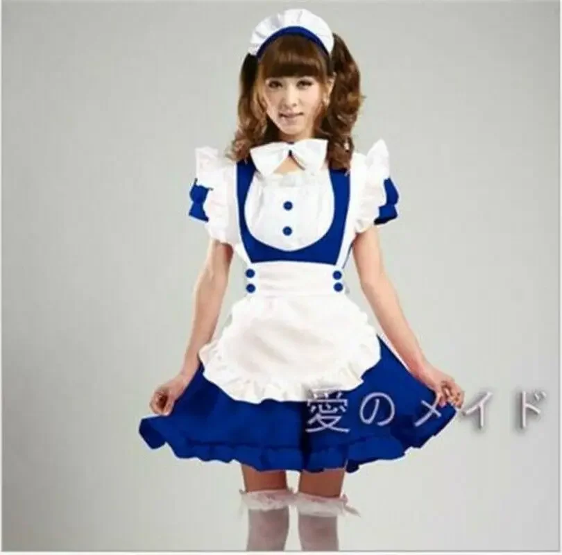 CosplayNew Lolita lindo Inu X Boku SS encantador vestido de sirvienta de princesa uniforme Kawaii disfraces Cosplay mono amarillo