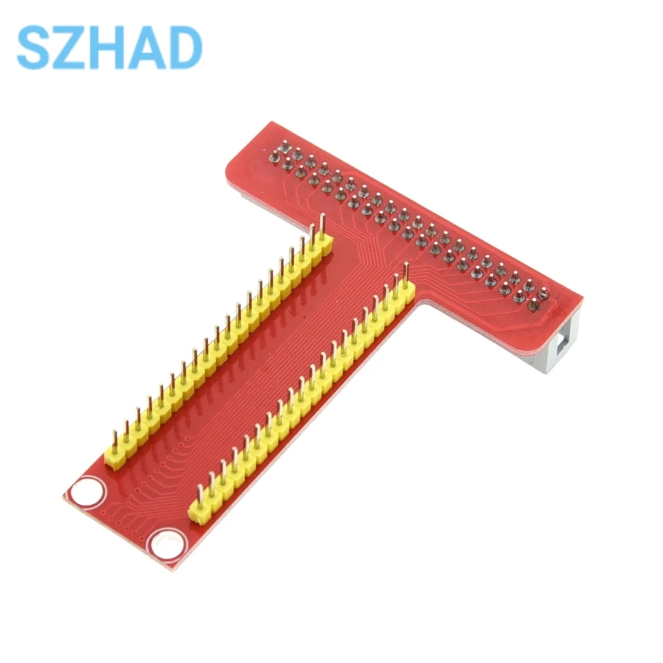 لوح توسيع GPIO متوافق مع Raspberry Pi B+ مع كابل شريط 40 دبوسًا للوحة التطوير