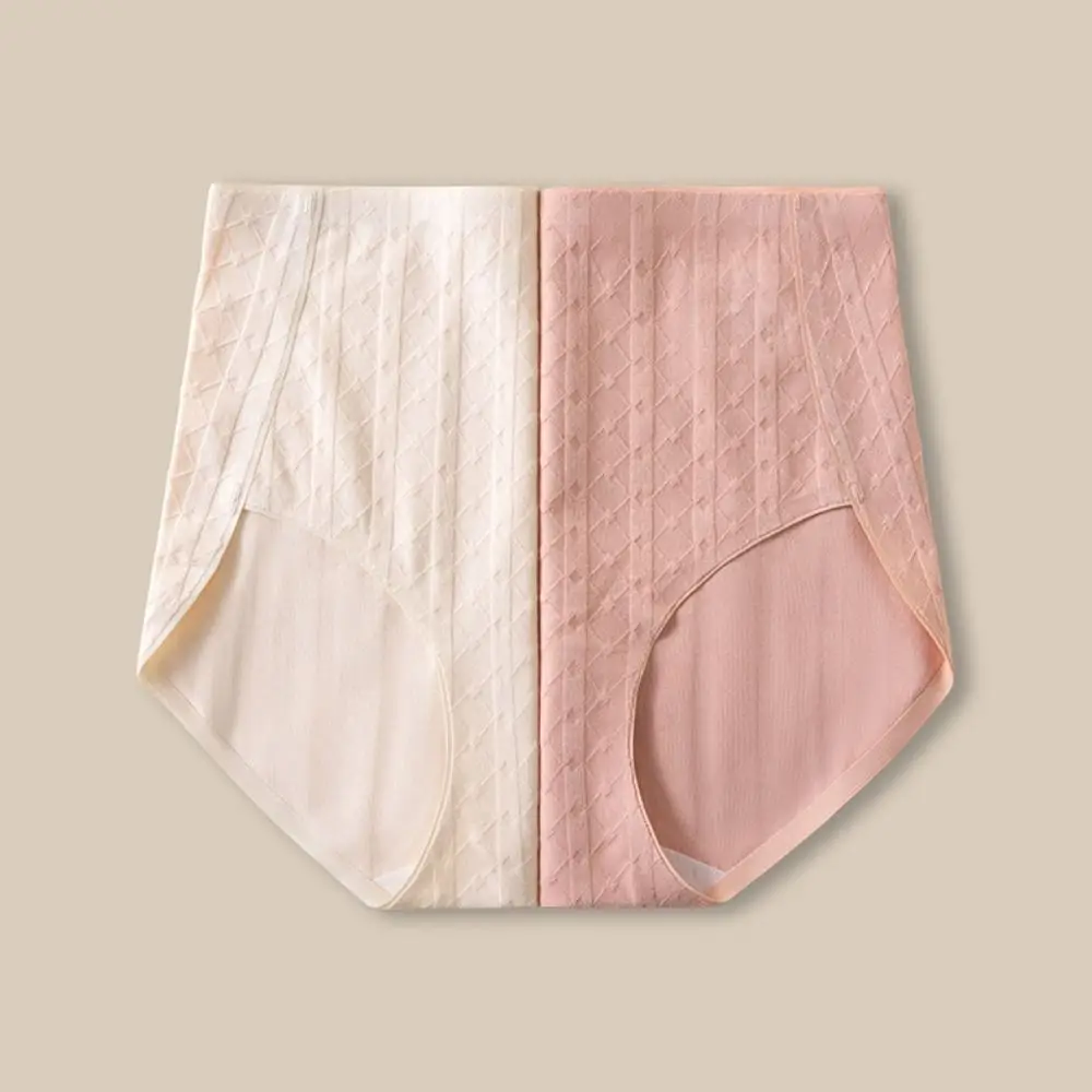 

Cotton Crotch Thin Cotton Panties Solid Color Breathable High Waist Briefs Underpants Large Size Women Underwear Lady