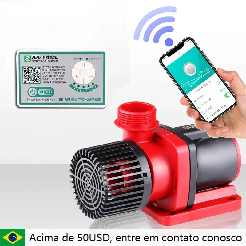 JDP-3500Q JDP-6000Q JDP-10000Q 와이파이 제어 가능 DC 워터 펌프, 24V 워터 펌프, 물고기 탱크, 해양 암초, 키오 연못 순환 펌프