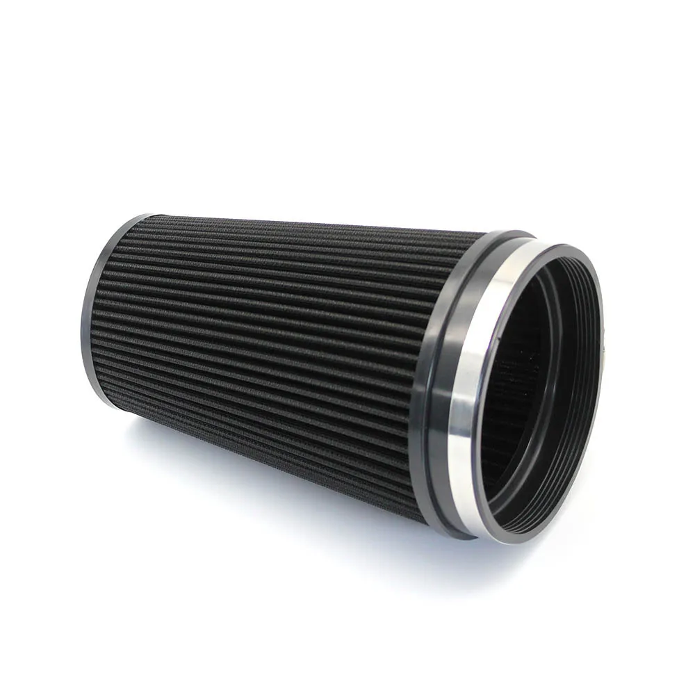 6'' 155mm Intake Air Filter Long High Flow Racing Performance Cone Air Filter Universal Cold Intake Pipe Systems Car Accessories