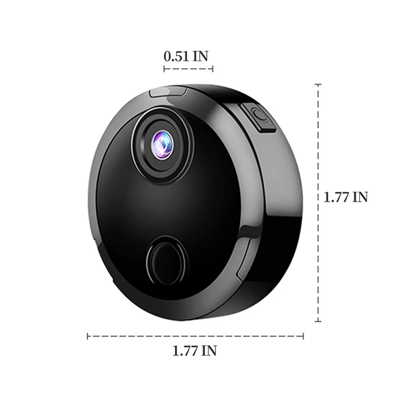 أمن منزلي IP لاسلكي صغير واي فاي ، DVR رؤية ليلية عالية الدقة ، P