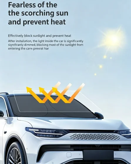 For Toyota C-HR CHR C HR 2016-2023 Car Nano-Insulat Windshield Sunshade UV Block Front Window Sun Visor Foldable Car Accessory view 4