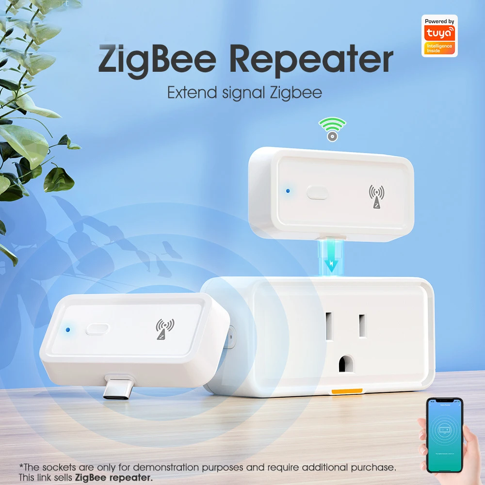 

Tuya ZigBee Smart Signal Repeater Type-C Amplifier Extender Smart Home Automation Device Work with ZigBee Gateway Hub Smart Life