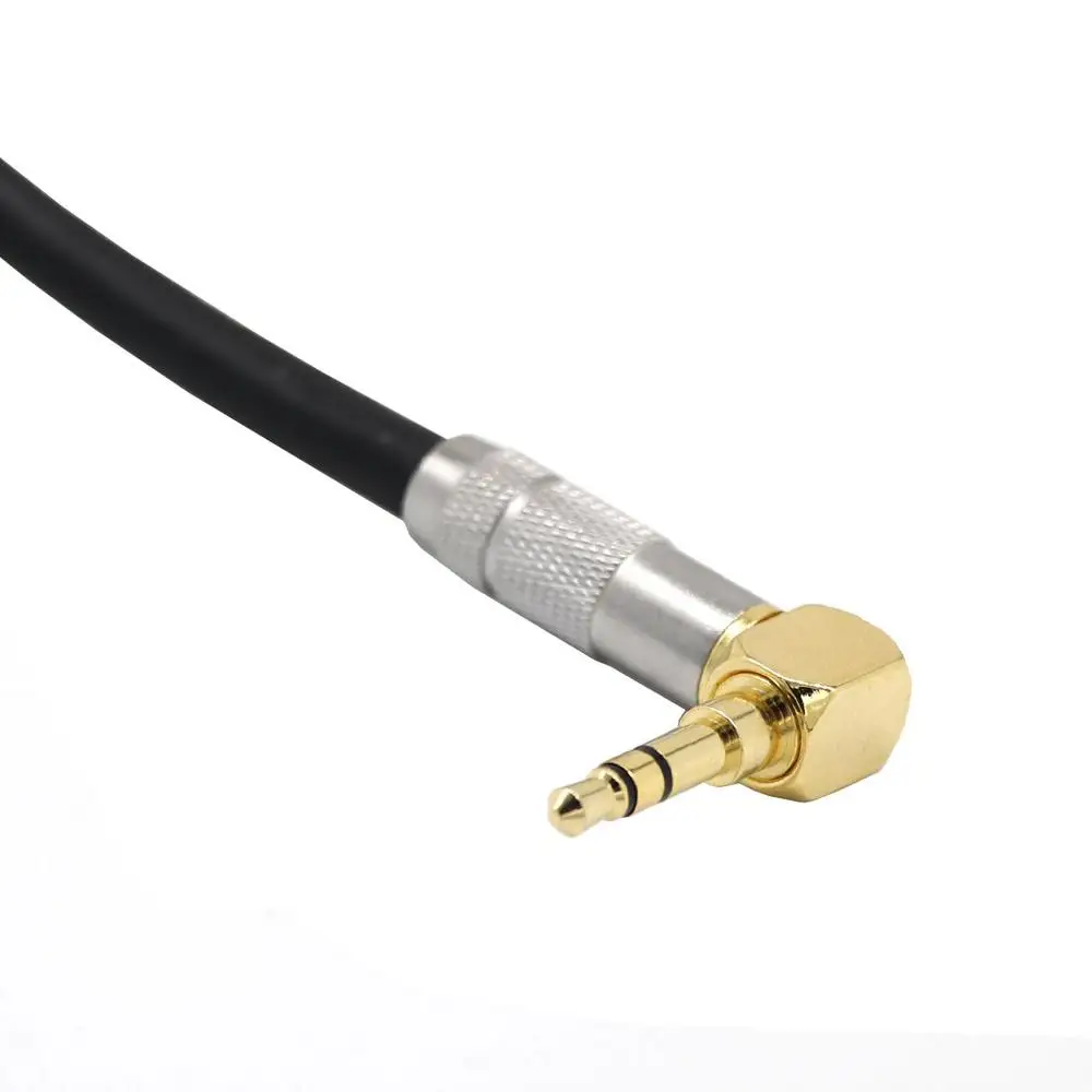 6.35 Female Stereo To 3.5 Male Plug Jack Stereo 0.2m Hifi Mic Audio Extension Cable Short 90 Degree Angled Audio Line Cable