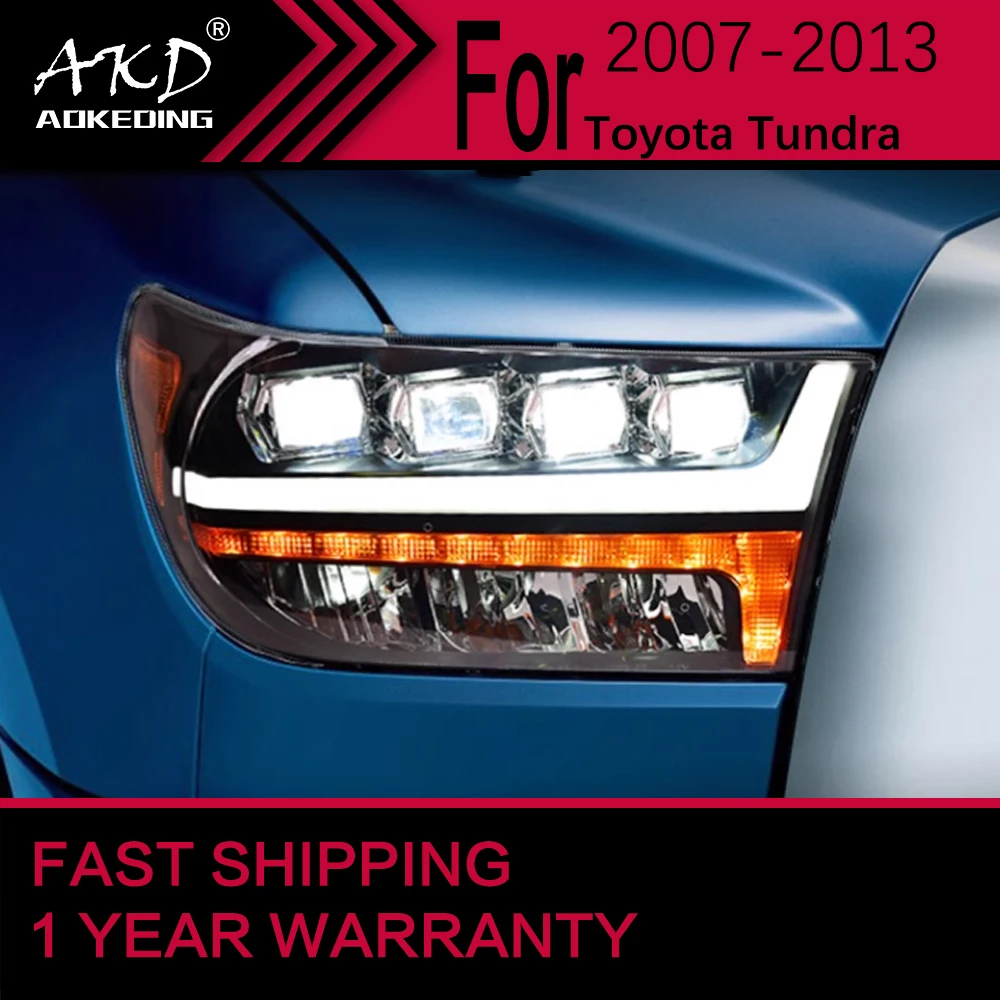 Car Lights for Toyota Tundra LED Headlight 2007-2021 Tundra Head Lamp Drl Projector Lens Automotive