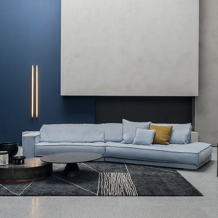 

Frosted technology cloth down sofa Budapest living room special-shaped simple large apartment large flat large corner sofa