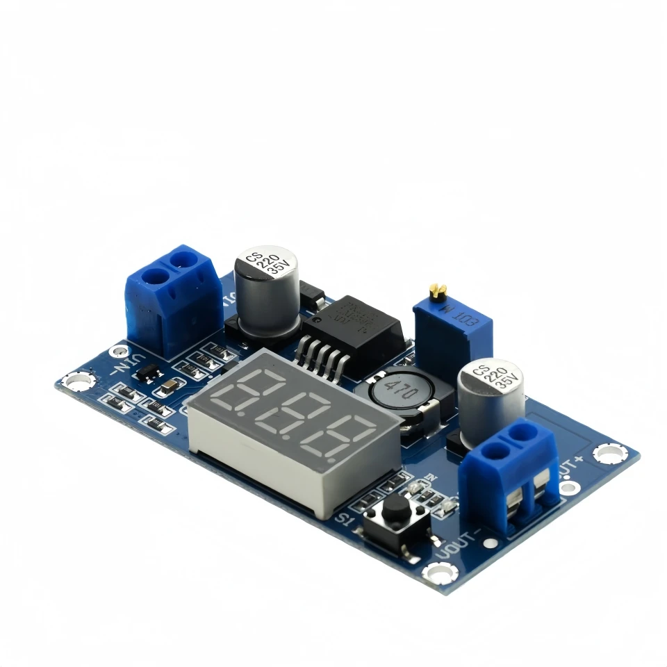 LM2596 DC DC Step Down Converter Voltage Regulator LED Display Voltmeter 4.0~40 to 1.3-37V Buck Adapter Adjustable Power Supply