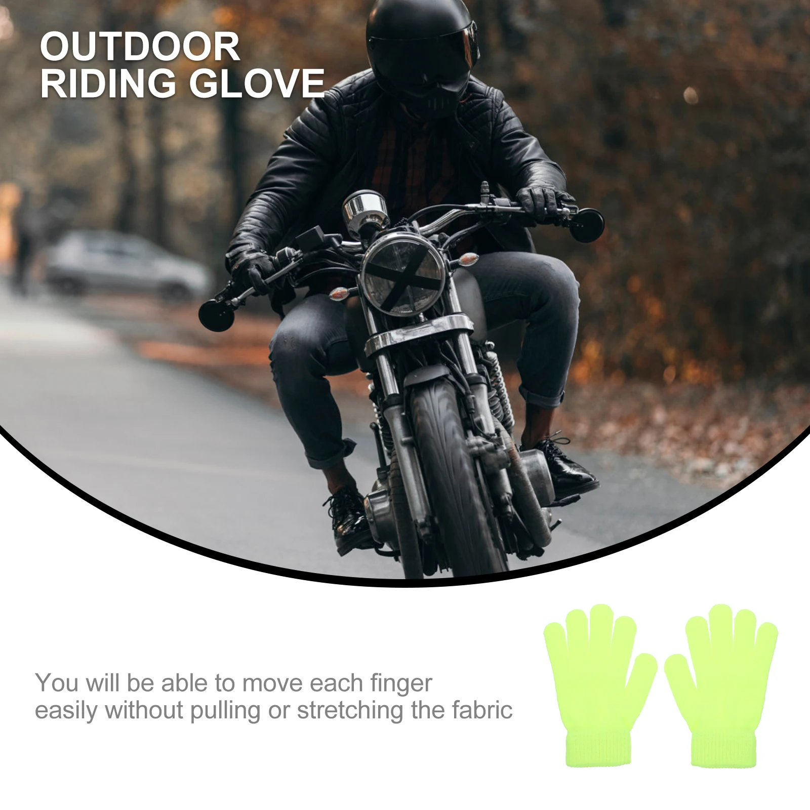 

4 Pairs Warm Yarn Gloves Moderate Permeability Cycling Winter Easy to Wear Outdoor Acrylic Hiking Supple