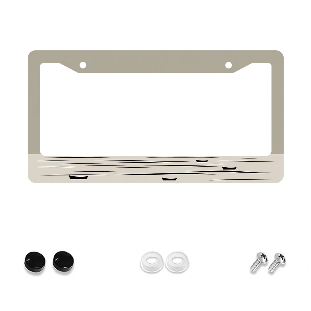 

1 шт. бежевая рамка номерного знака с 2 отверстиями и рисунком под дерево, алюминиевый материал, 6x12 дюймов, комплект винтов, новинка в стиле ретро