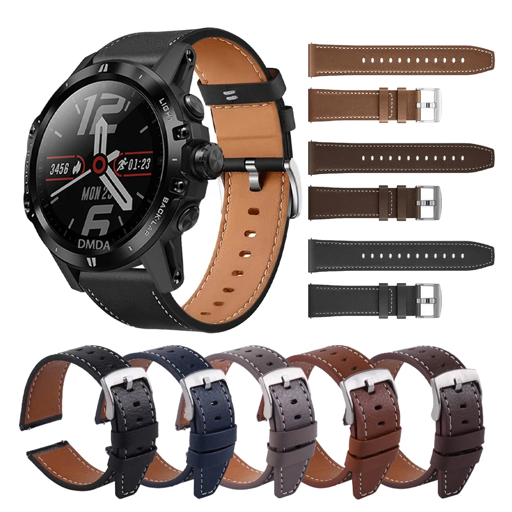 Кожаный браслет 20 мм 22 мм для COROS PACE 3 2 Business Strap APEX 2 Pro 46 мм 42 мм Аксессуары для браслета COROS Correa
