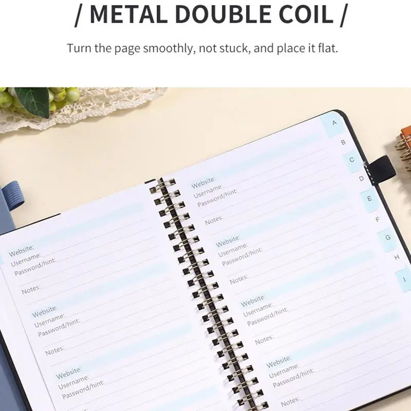 Password Book With Alphabetical Tabs Portable Record Books Address Books Secure Password Book Safe Address Organizer For Family