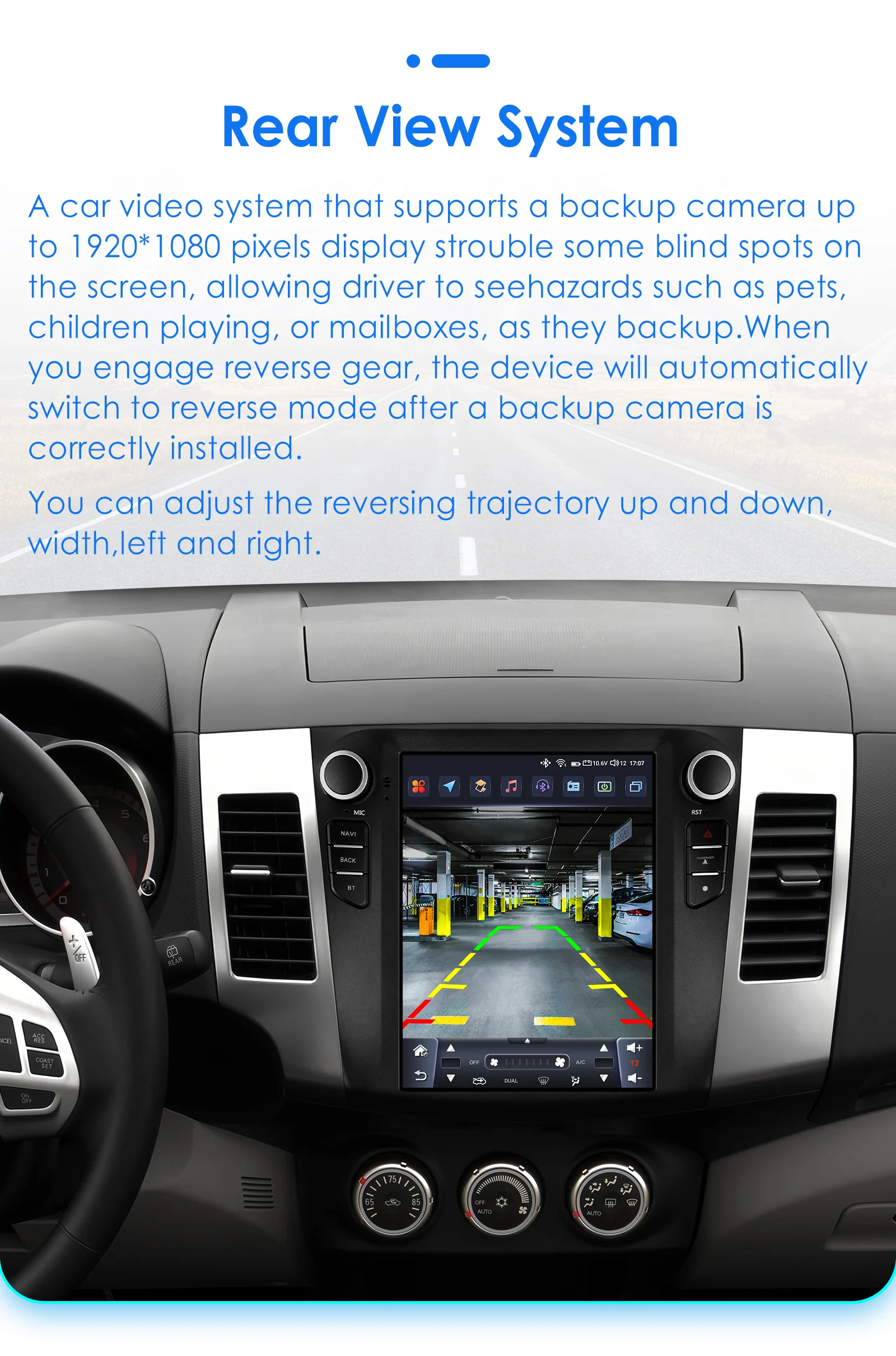 Hizpo Tesla-Style Stereos für Citroen C-Crosser Peugeot 4007 Mitsubishi Outlander XL 2 2005 - 2011 Carplay Android Autoradio – Detail 35