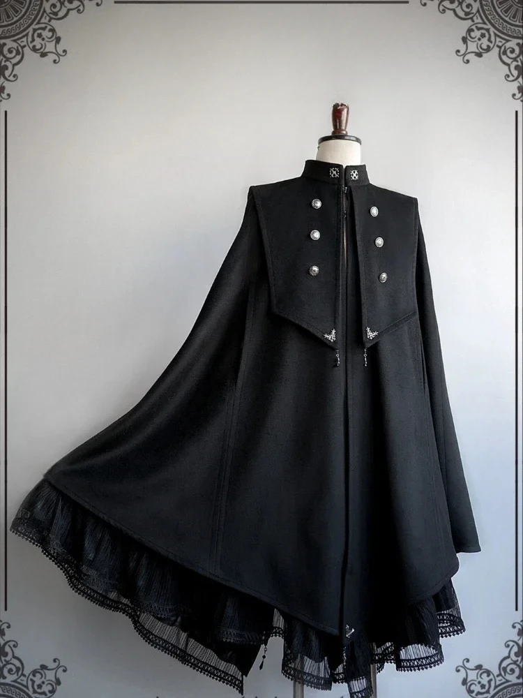 عباءة الساحرة الظل الداكن للرياح القوطية الداكنة من Narcissus-طلب مسبقًا أسود 2025 ربيع رائجة البيع باللون الأسود