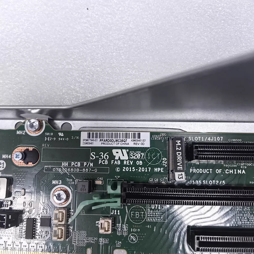 380 G10 M.2 877946-001 GPU Expansion Slot 875056-001 PCI Board