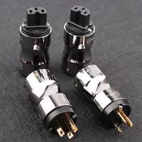 CRYO156 Krell HiFi Audio Power Adapter US / AU / EU Plug Aluminum Alloy C13 IEC Connector Plug DIY AC Power Cable