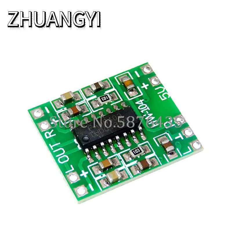 Mini PAM8403 DC 5V 2ช่อง USB Digital Audio Amplifier Board 2*3W Volume ควบคุม potentionmeter