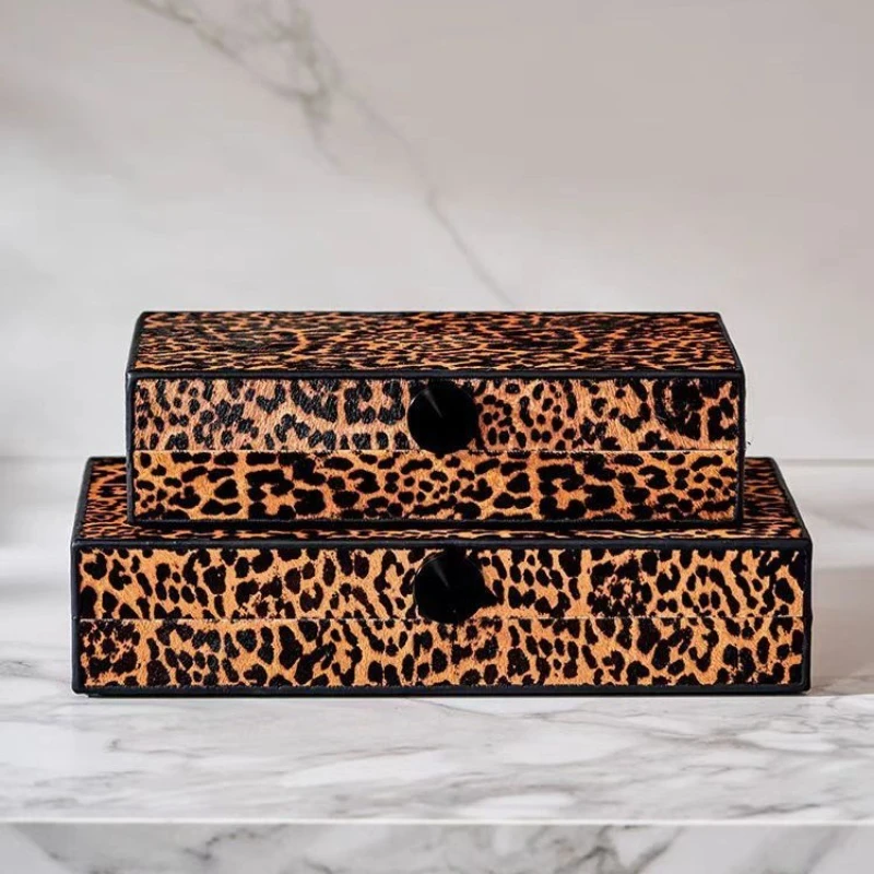 Modern Jewelry Display Box Nature Horsehair Jewelry Container Fashion Jewelry Boxes Personalized Necklace Ring Containers