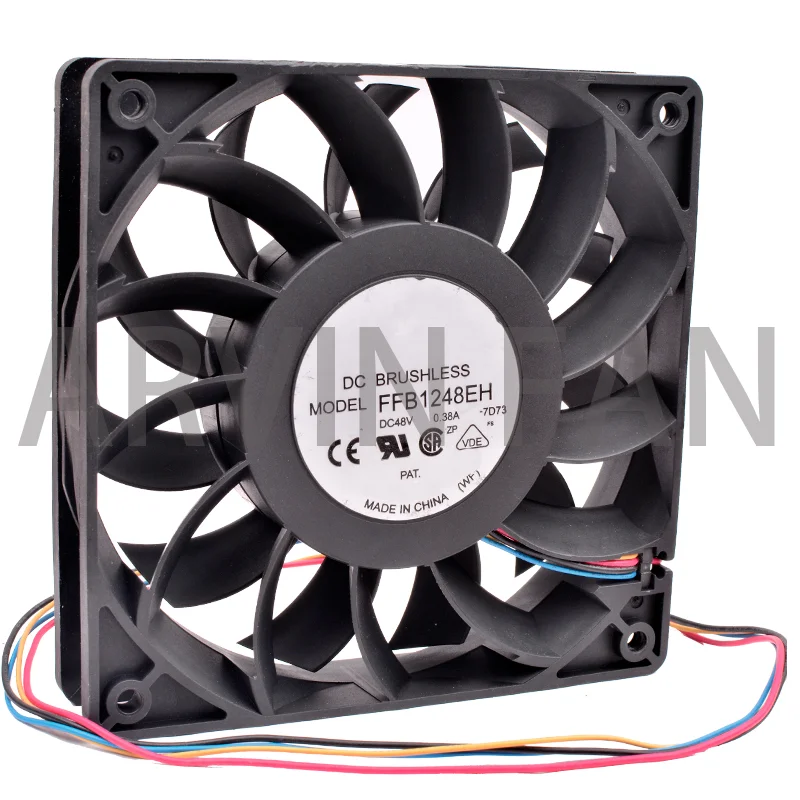 

Brand New Original FFB1248EH 12cm 120mm 120x120x25mm 12025 DC48V 0.38A Server Inverter Cooling Fan