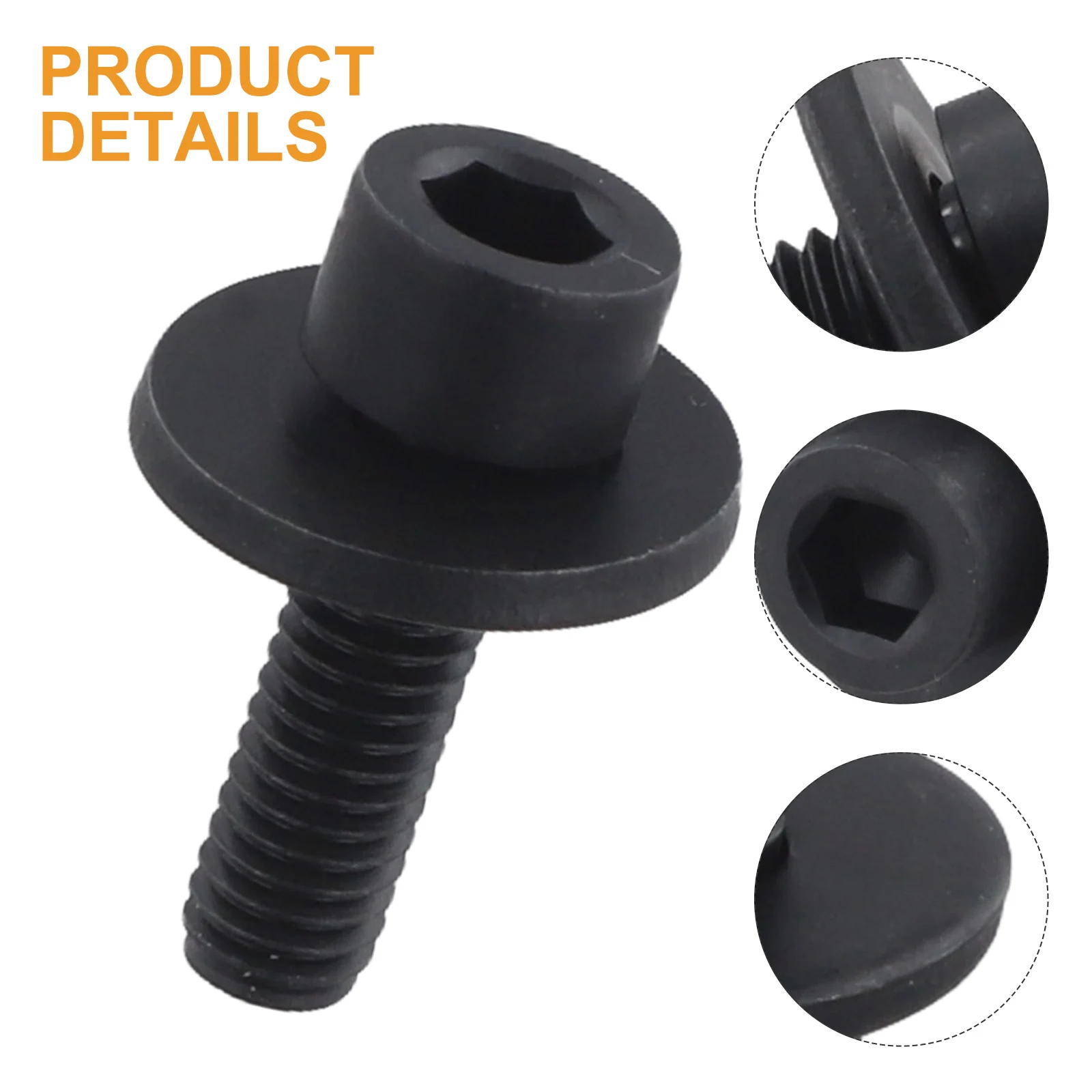 

Metal Bolt Blade Circular Clamp Equipment Heavy Duty Hex M6x20 Power Tools Quick Change Replacement BSS610 Black