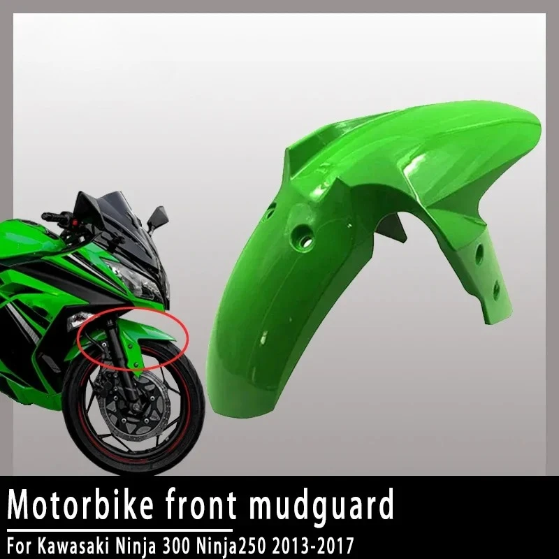 

Guardabarros delantero Ninja250 para Kawasaki Ninja 300 NINJA250 300 EX300 Z250 Z300 2013 2014 2015 2016 2017 guardabarros de ne