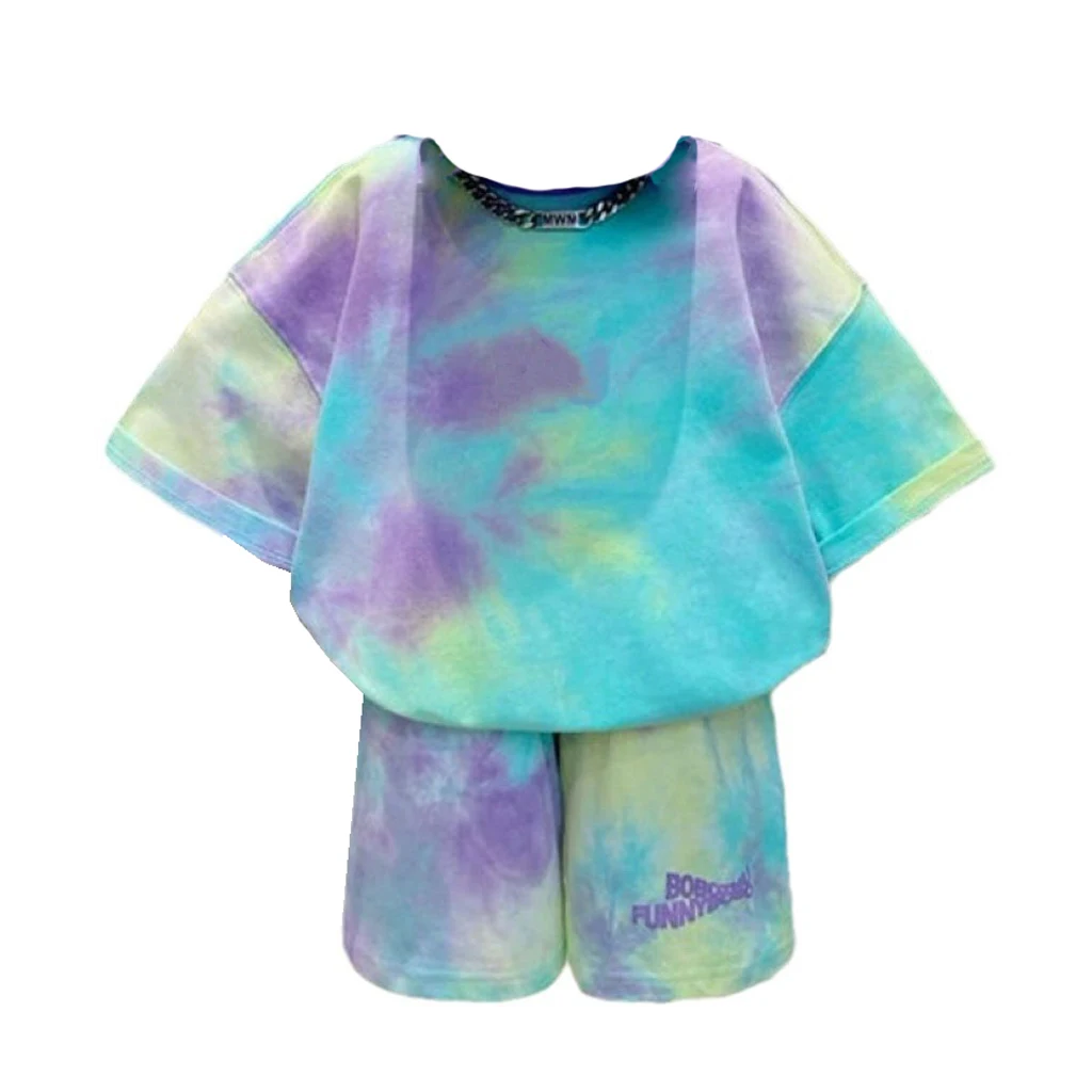 

Baby Clothes Sets Summer Children Boy Girls Short Sleeve Tie Dye T-shirts and Shorts 2 Pieces Suit Kids Tops Bottom Tracksuit