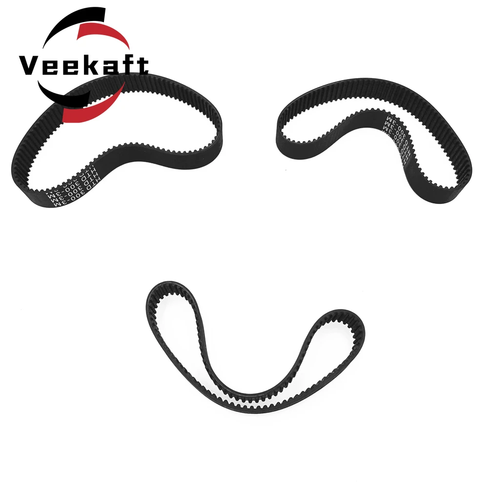 3D Printer Parts GT2 6mm Closed Loop Rubber Timing Belt 96 98 100 102 104 106 108 110 112 114 116 118 120 122 124 126 130mm 2GT