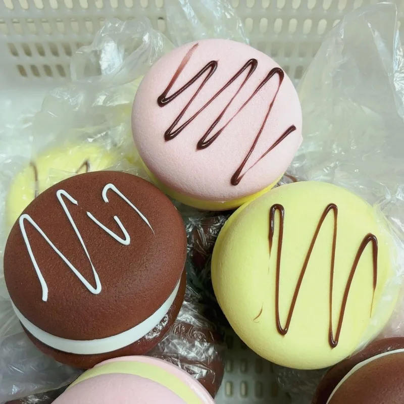 Squishy Simulated Sandwich Cake Squeeze Toy Stress Relief Slow Rising Sensory Fidget for Anxiety ADHDAutism Gift for Kids Adults