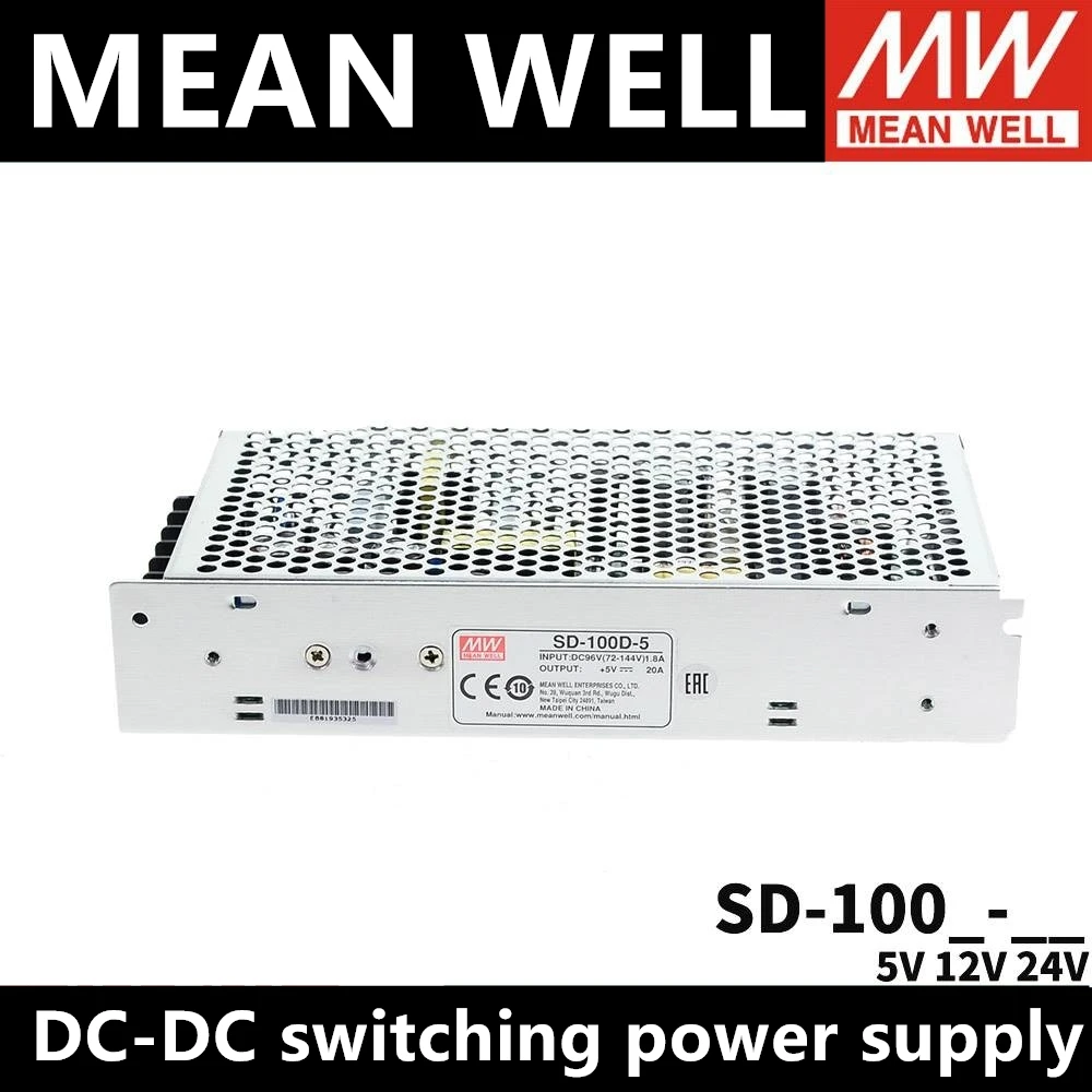 MEAN WELL SD-100 SD-100A-5 SD-100A-12 SD-100A-24 SD-100B-12 SD-100B-24 SD-100C-12 SD-100C-24 SD-100D-12 MEANWELL SD 100 100W MW