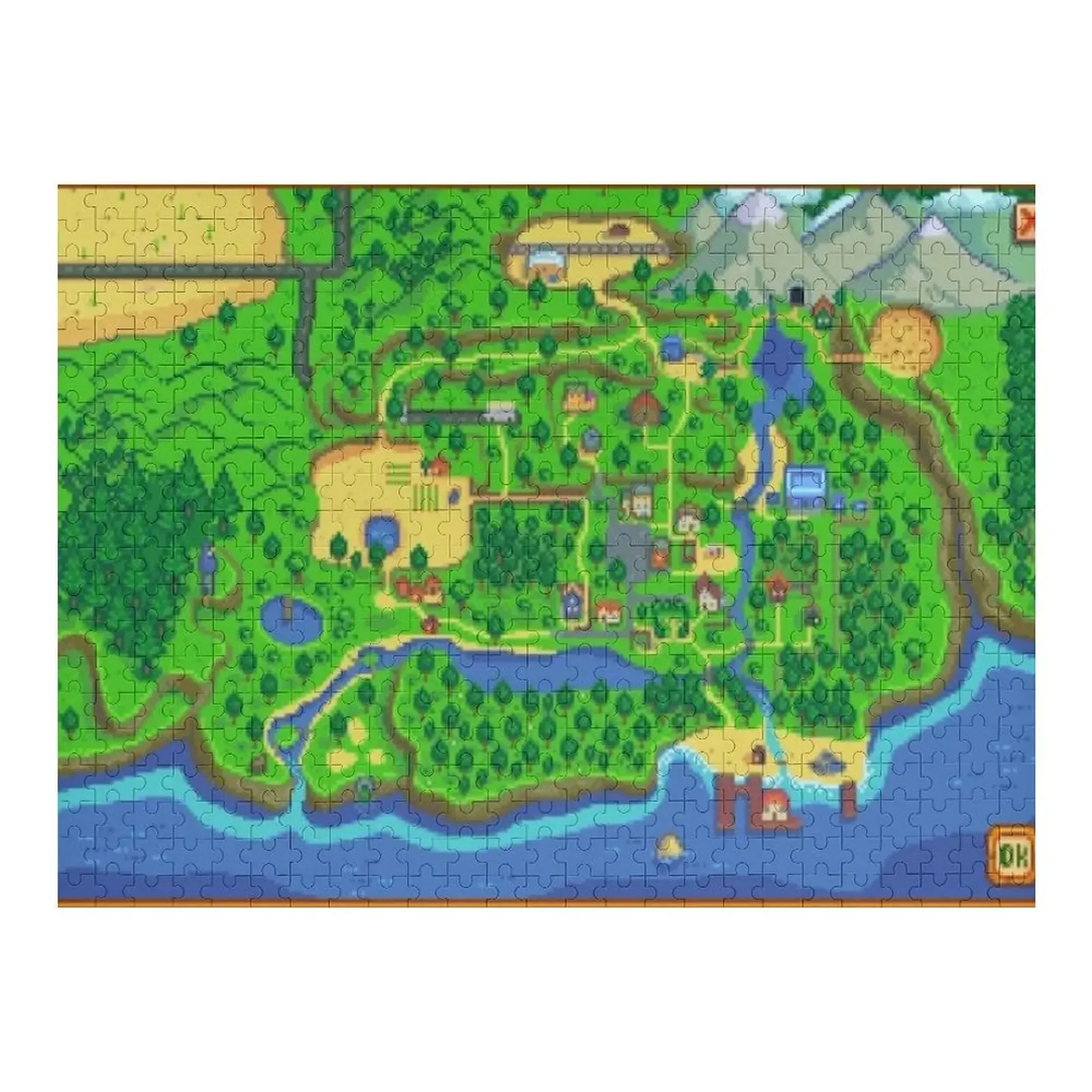 

Stardew Valley Map Jigsaw Puzzle Custom Gifts Custom Name Child Toy Scale Motors Puzzle