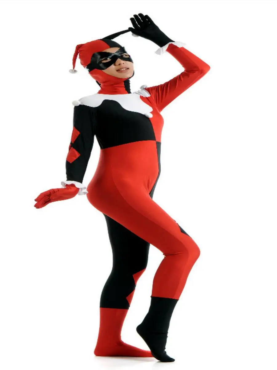 

Костюм для выступлений из лайкры, косплей на Хэллоуин, Майса, клоун, комбинезон, аниме, костюм, женская этническая сценическая одежда