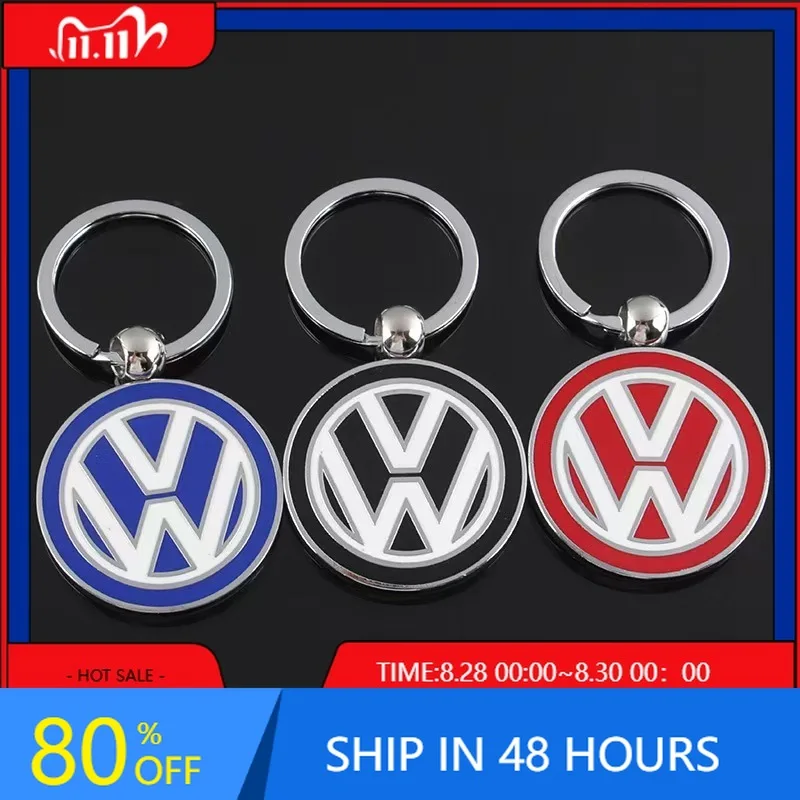 

VW GTI GOLF 2026 Hot For VW VOLKSWAGEN 3D Metal/Leather Car Logo Key Chain Keyring Pendant Auto Accessorie For Volkswagen VW RLi