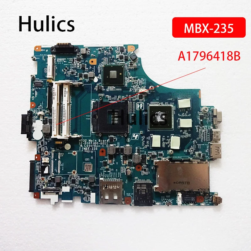 

Hulics Used For Sony Vaio VPCF VPCF1 A1796418B Series Motherboard M932 MBX-235 1P-0107J00-8011 Mainboard