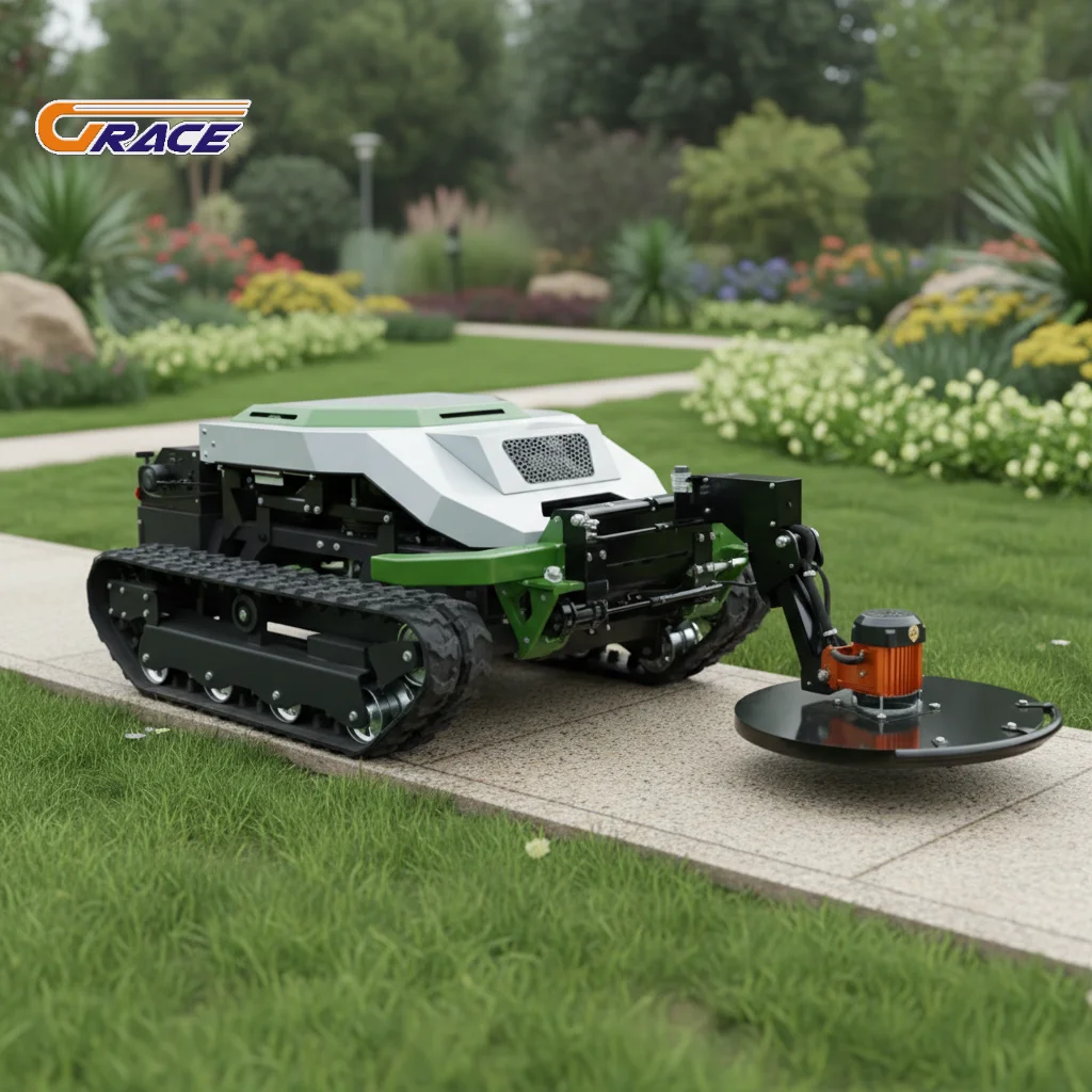 

New Model Remote Control Crawler Mower Hot Sale Cheap Price For Garden Commercial