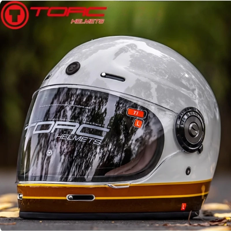HOT TORC T1 Motorycle Helmet Moto Retro Helmet Men Motorbike Riding Motocross Vintage Full Face Helmets Capacete De Moto