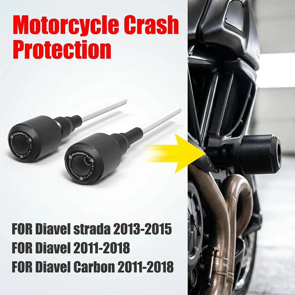 Protector de cuadro y carenado para motocicleta, almohadilla de protección contra caídas para Ducati Diavel Strada 2013-2015 Diavel Carbon 11-18