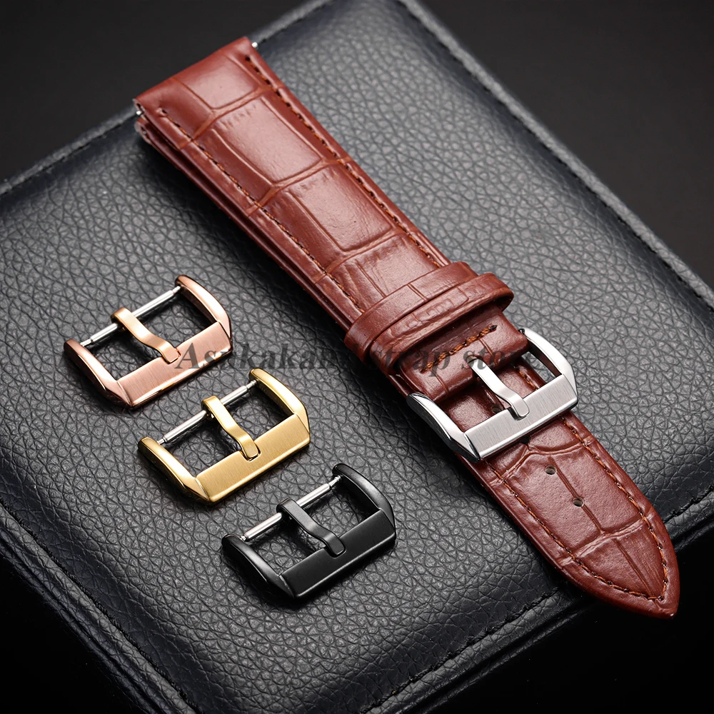 10mm 12mm 14mm 16mm 18mm 20mm 22mm 24mm Stainless Steel Watch Button for Leather Rubber Watchband Buckle Metal Clasp Accessories