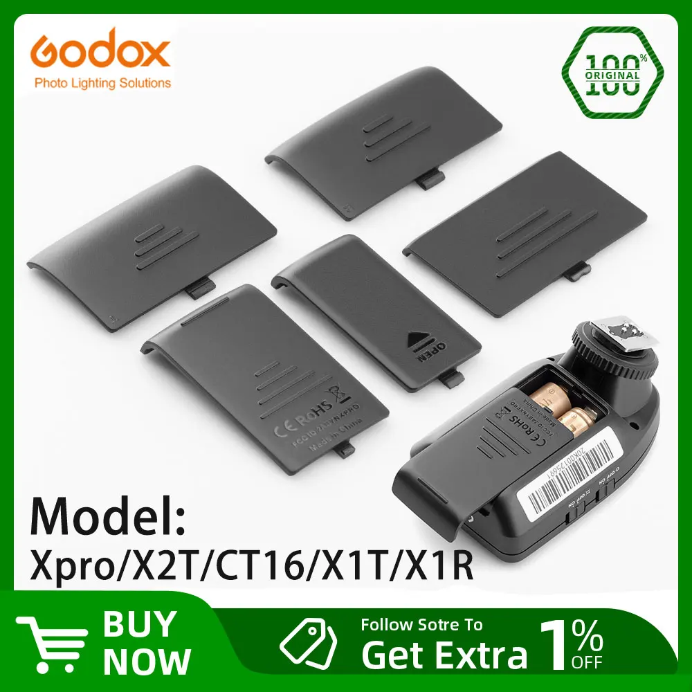 Godox XPRO X2 X1T X1R CTR-16 Trigger Transmitter Receiver Battery Cover Replace Accessories