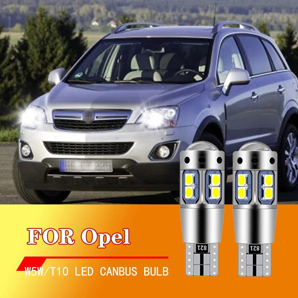 2xFor Opel Agila Antara Astra F G H Campo Corsa B C D Meriva A Signum Tigra Vectra Zafira LED Clearance Light W5W T10 W5W Canbus