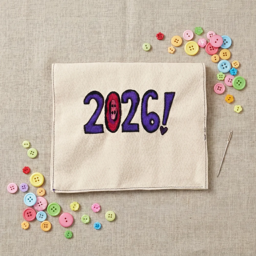 

Fabric Calendar Diy 2026 Diy Button Calendar Kit Beginner-friendly Button Stitch Wall Calendar Colorful Sewing Gift for Craft